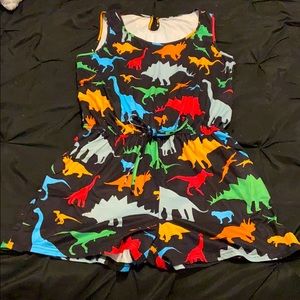 Women’s Sleeveless Dinosaur  Romper.